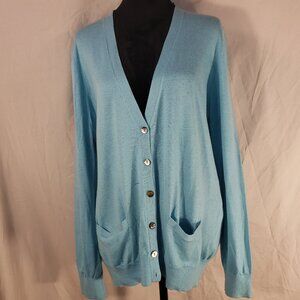 Ann Taylor XL Light Blue Cardigan